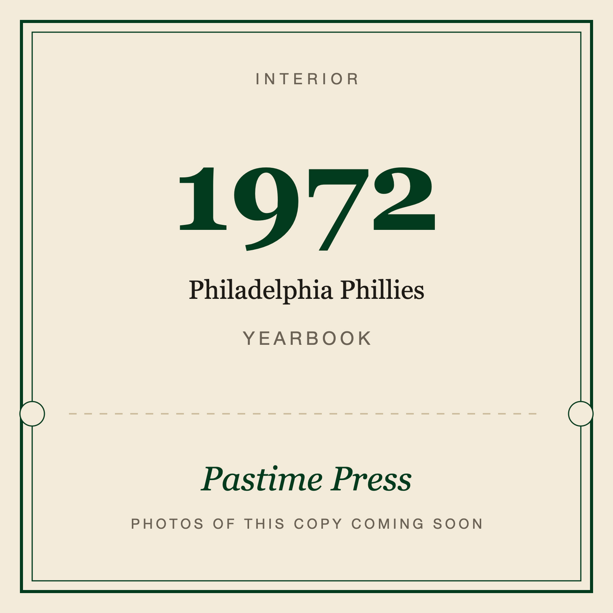 1972 Philadelphia Phillies Yearbook, interior