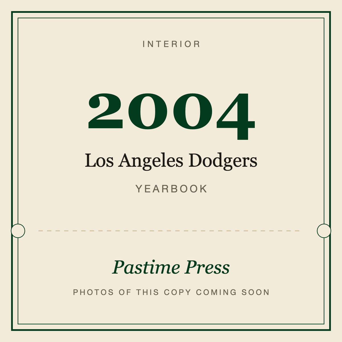 2004 Los Angeles Dodgers Yearbook, interior
