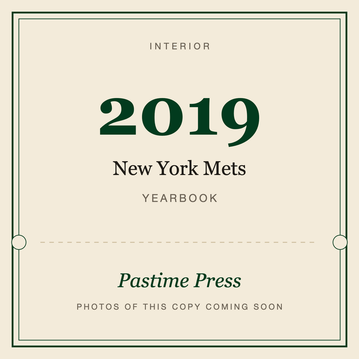 2019 New York Mets Yearbook, interior