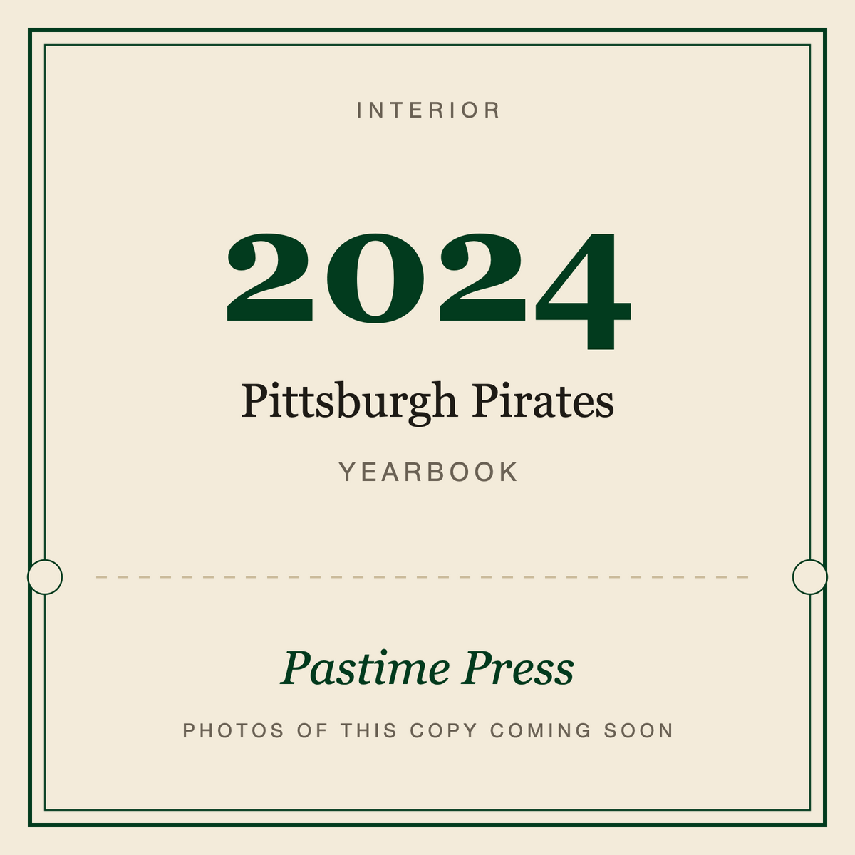 2024 Pittsburgh Pirates Yearbook, interior
