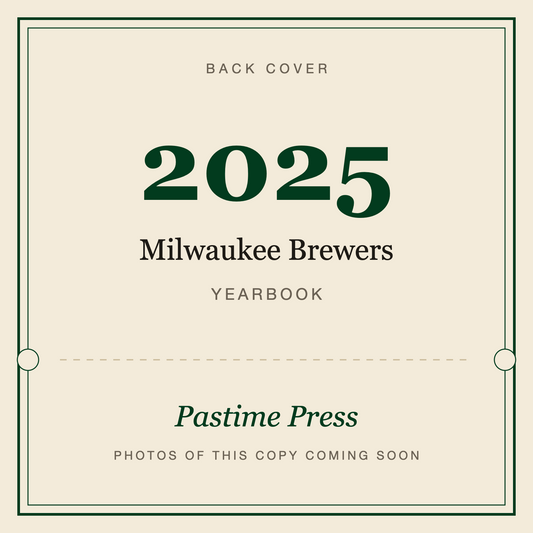 2025 Milwaukee Brewers Yearbook, back cover
