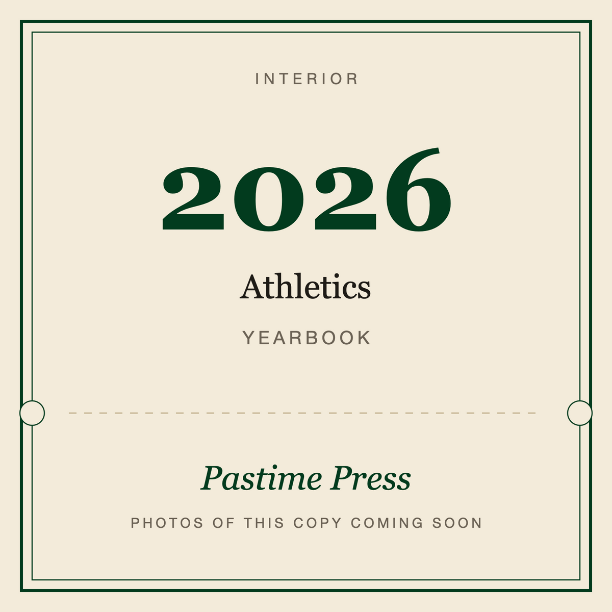 2026 Athletics Yearbook, interior