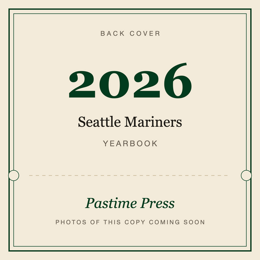 2026 Seattle Mariners Yearbook, back cover