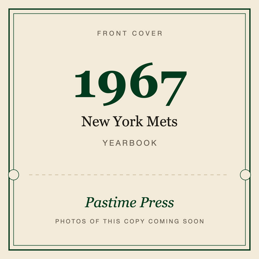 1967 New York Mets Yearbook, front cover