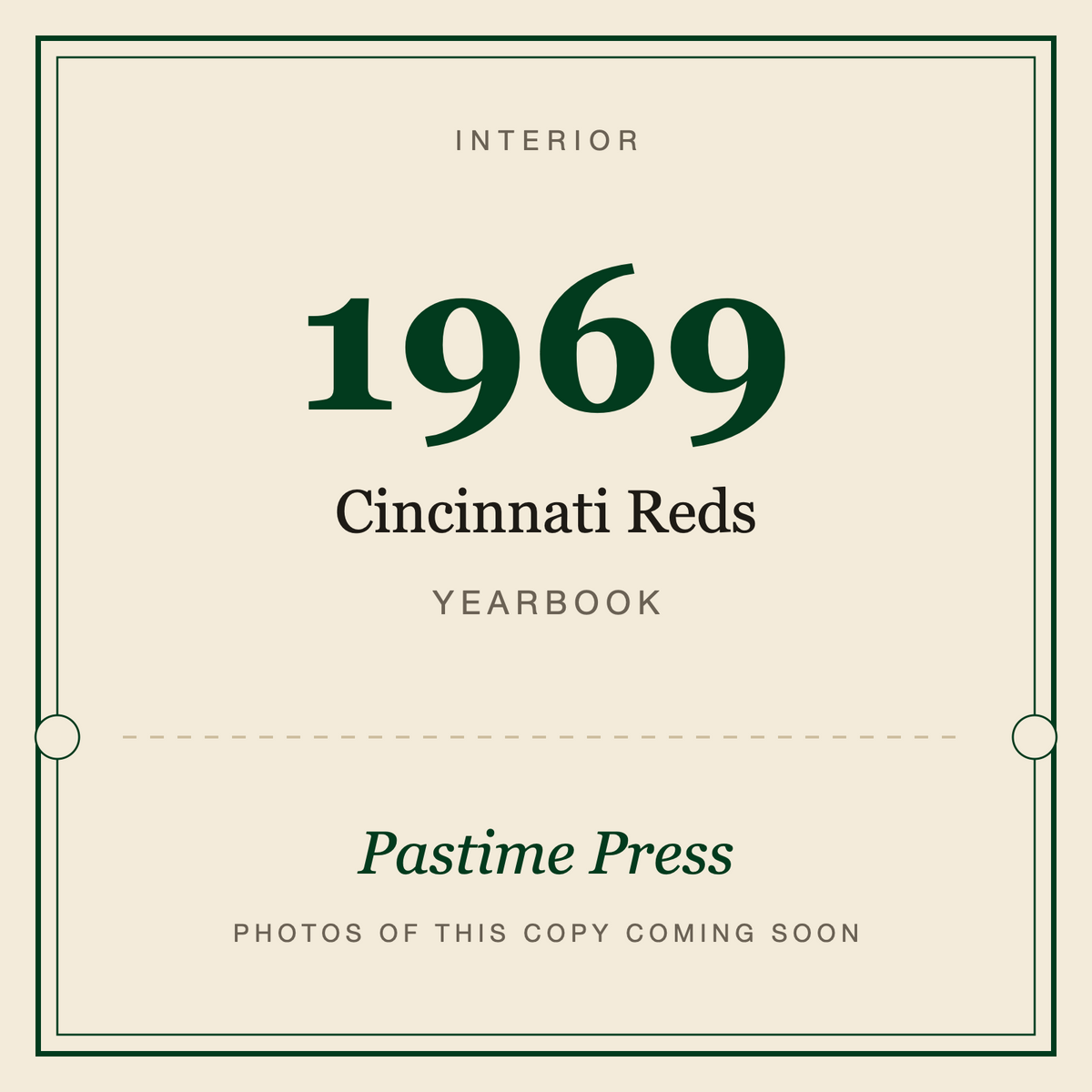 1969 Cincinnati Reds Yearbook, interior