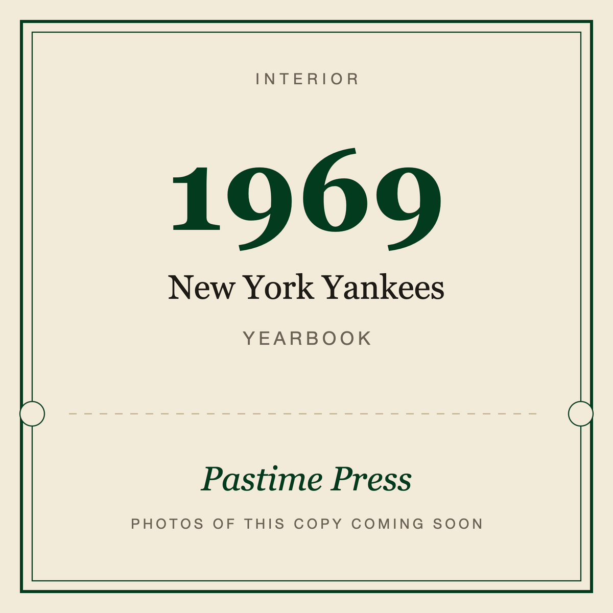 1969 New York Yankees Yearbook, interior