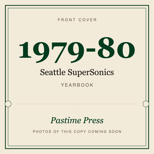 1979-80 Seattle SuperSonics Yearbook, front cover