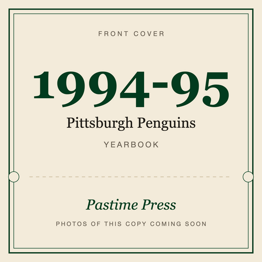 1994-95 Pittsburgh Penguins Yearbook, front cover