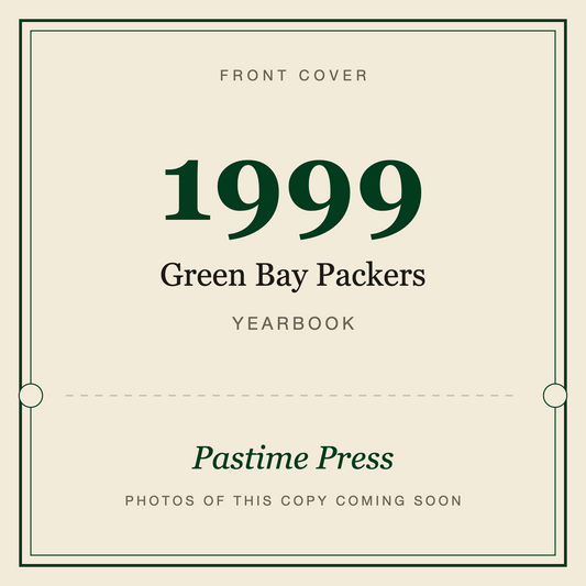 1999 Green Bay Packers Yearbook, front cover