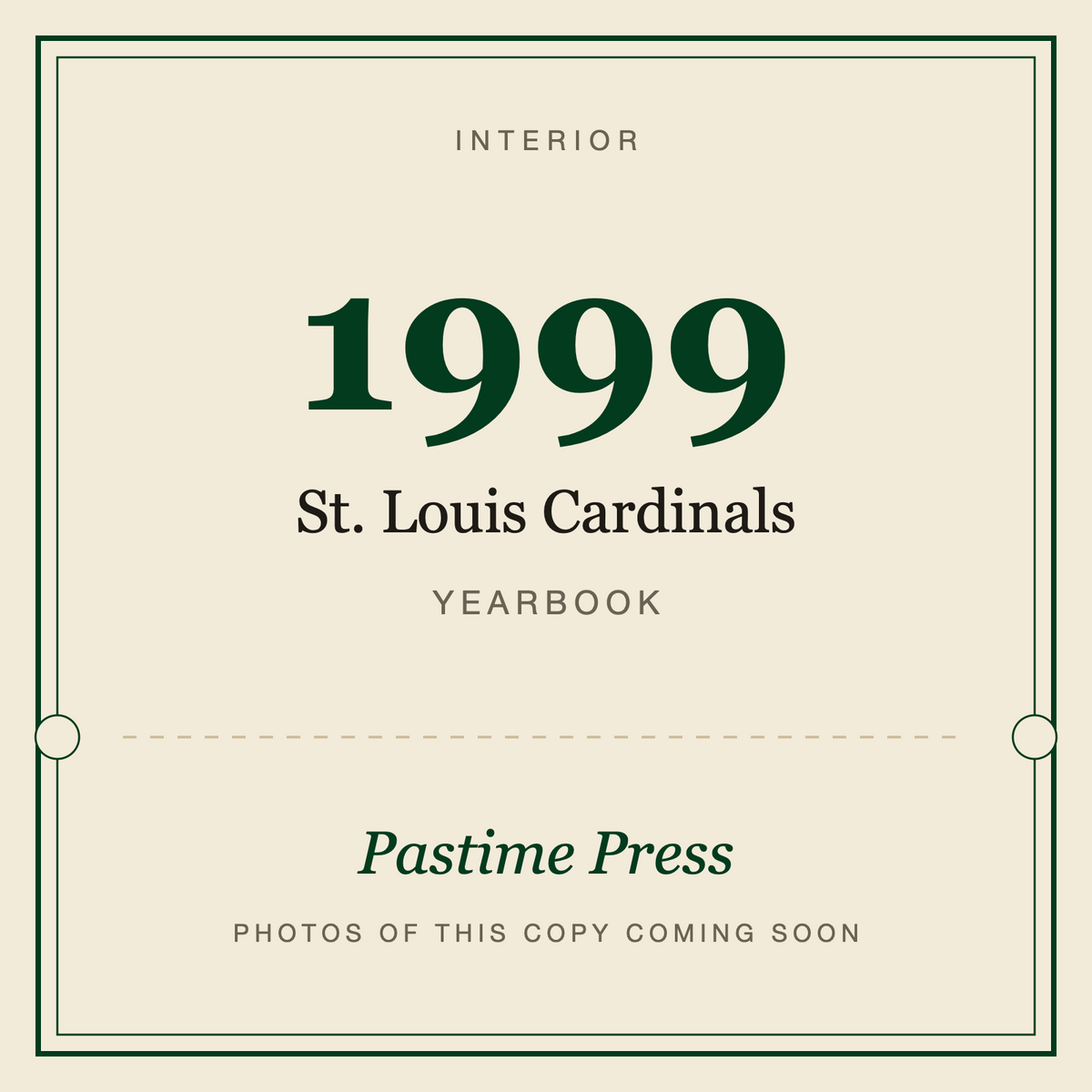 1999 St. Louis Cardinals Yearbook, interior