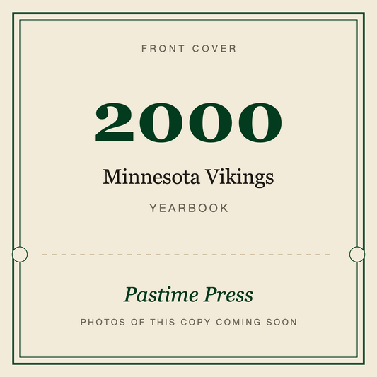 2000 Minnesota Vikings Yearbook, front cover