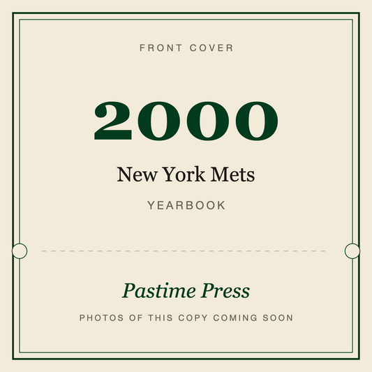 2000 New York Mets Yearbook, front cover