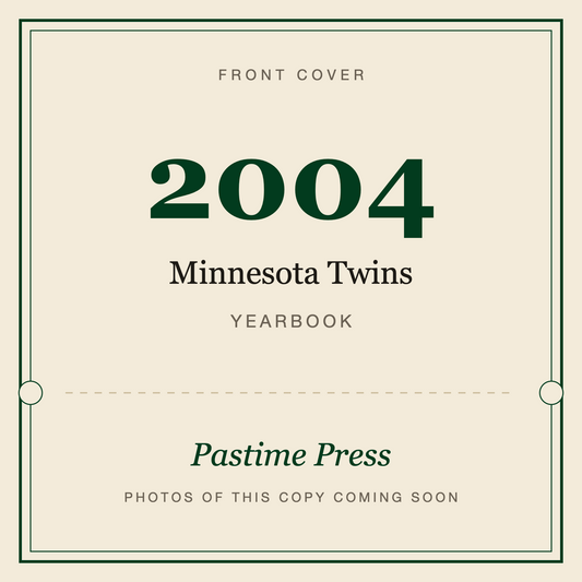 2004 Minnesota Twins Yearbook, front cover