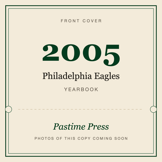 2005 Philadelphia Eagles Yearbook, front cover