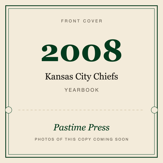 2008 Kansas City Chiefs Yearbook, front cover