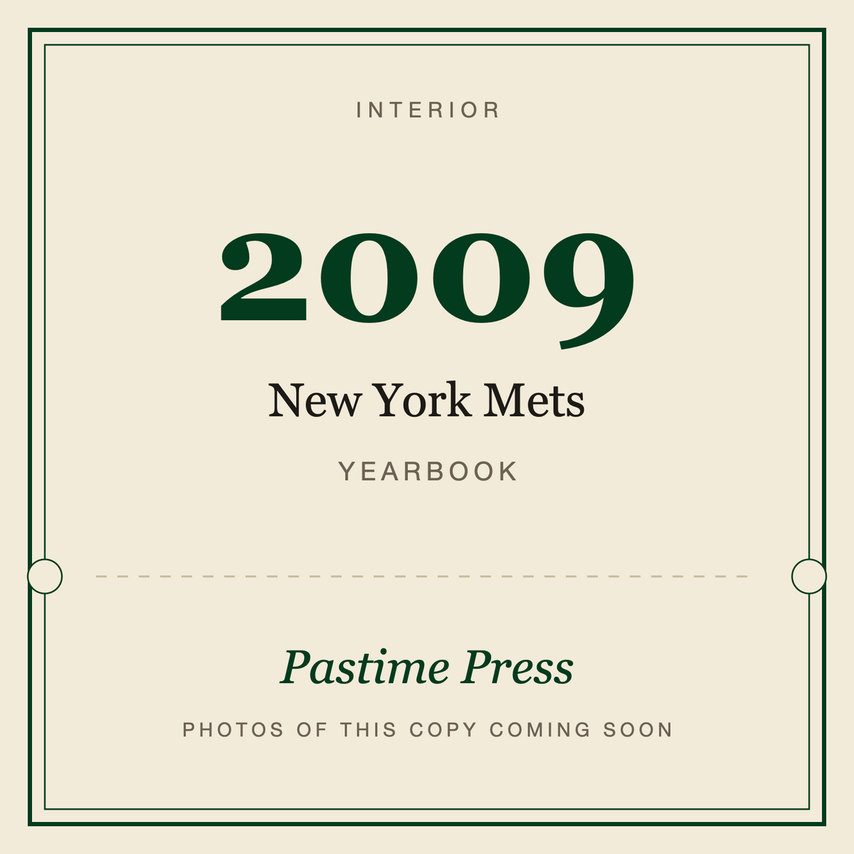 2009 New York Mets Yearbook, interior