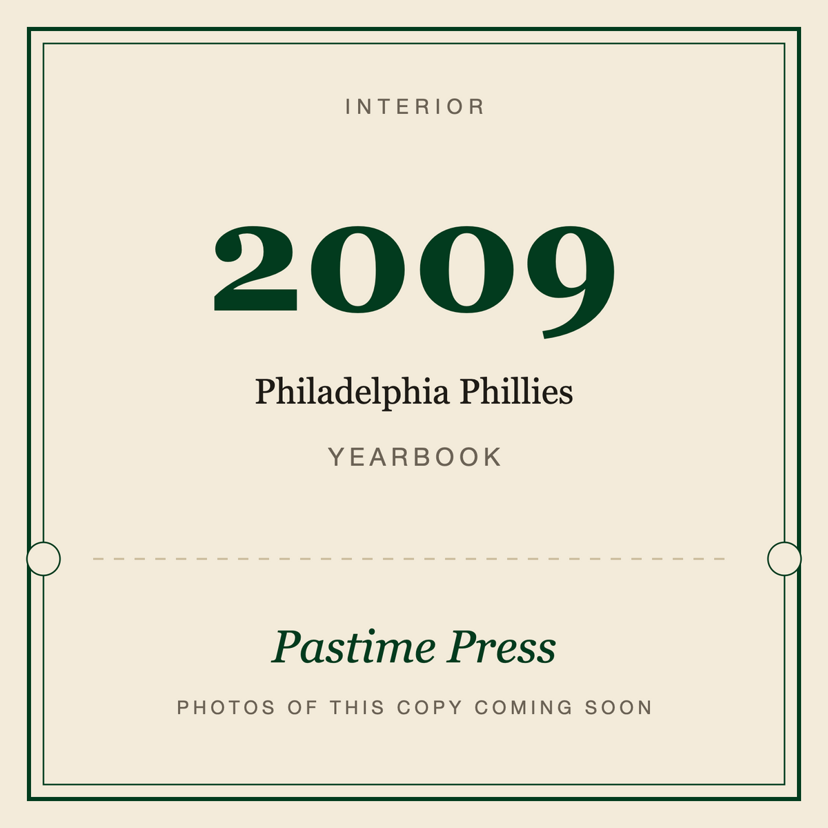 2009 Philadelphia Phillies Yearbook, interior