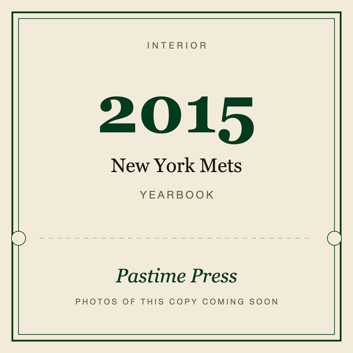 2015 New York Mets Yearbook, interior