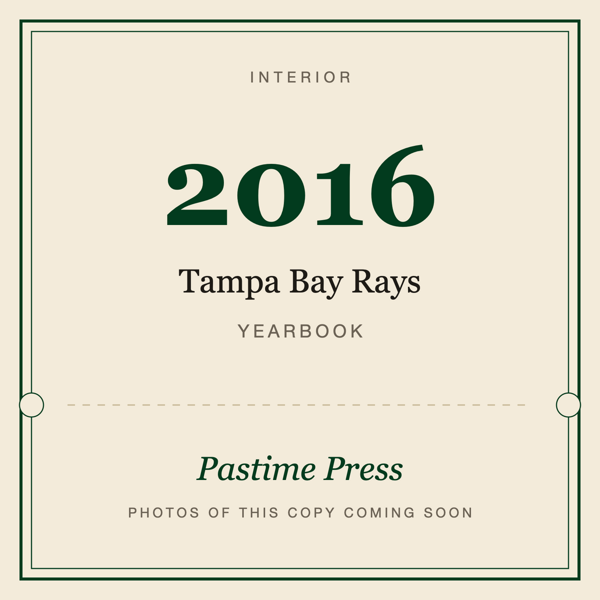 2016 Tampa Bay Rays Yearbook, interior