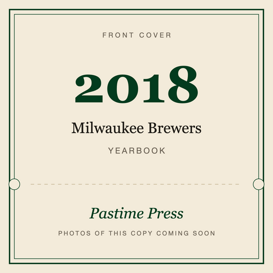 2018 Milwaukee Brewers Yearbook, front cover