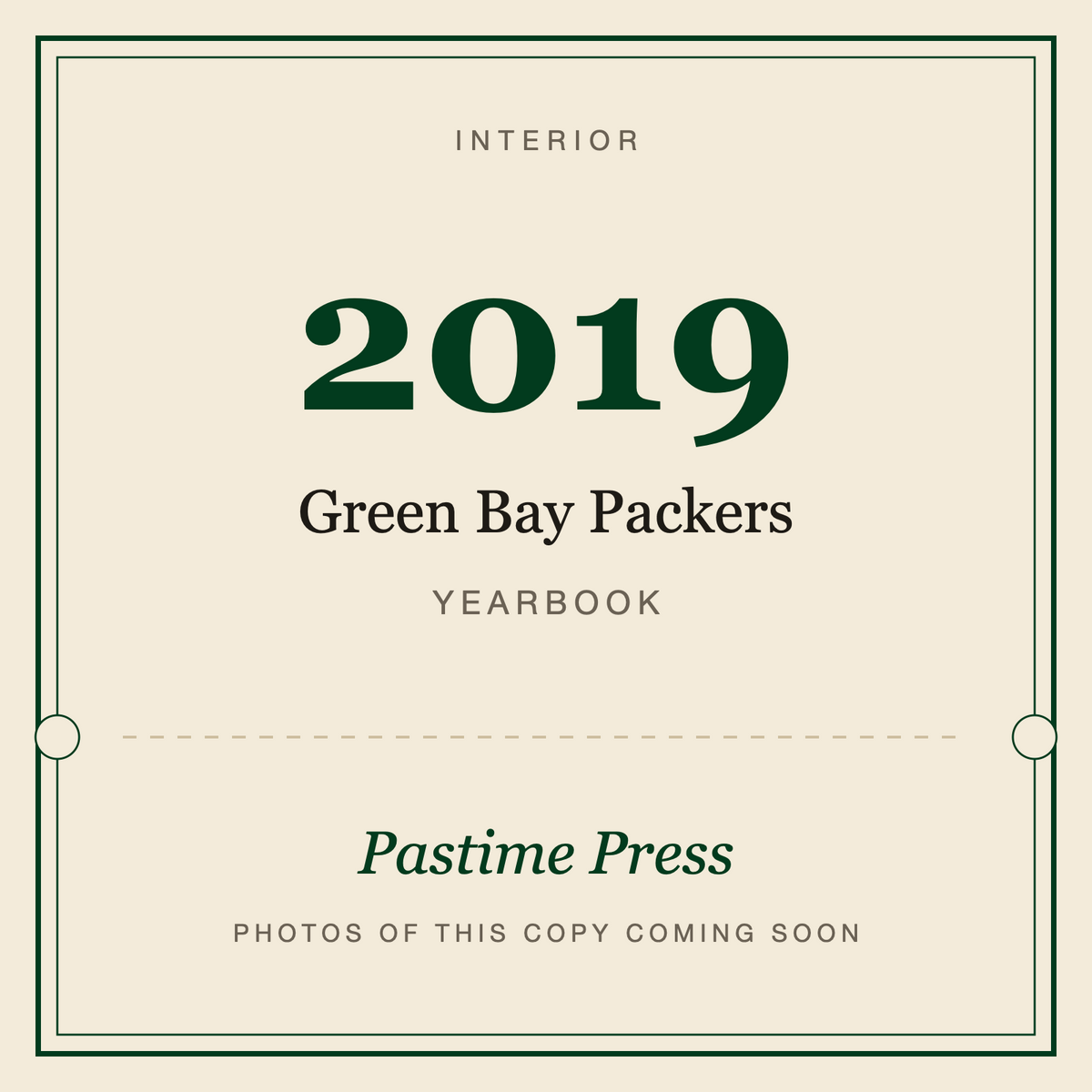 2019 Green Bay Packers Yearbook, interior
