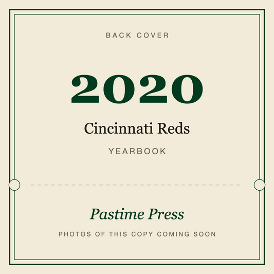 2020 Cincinnati Reds Yearbook, back cover