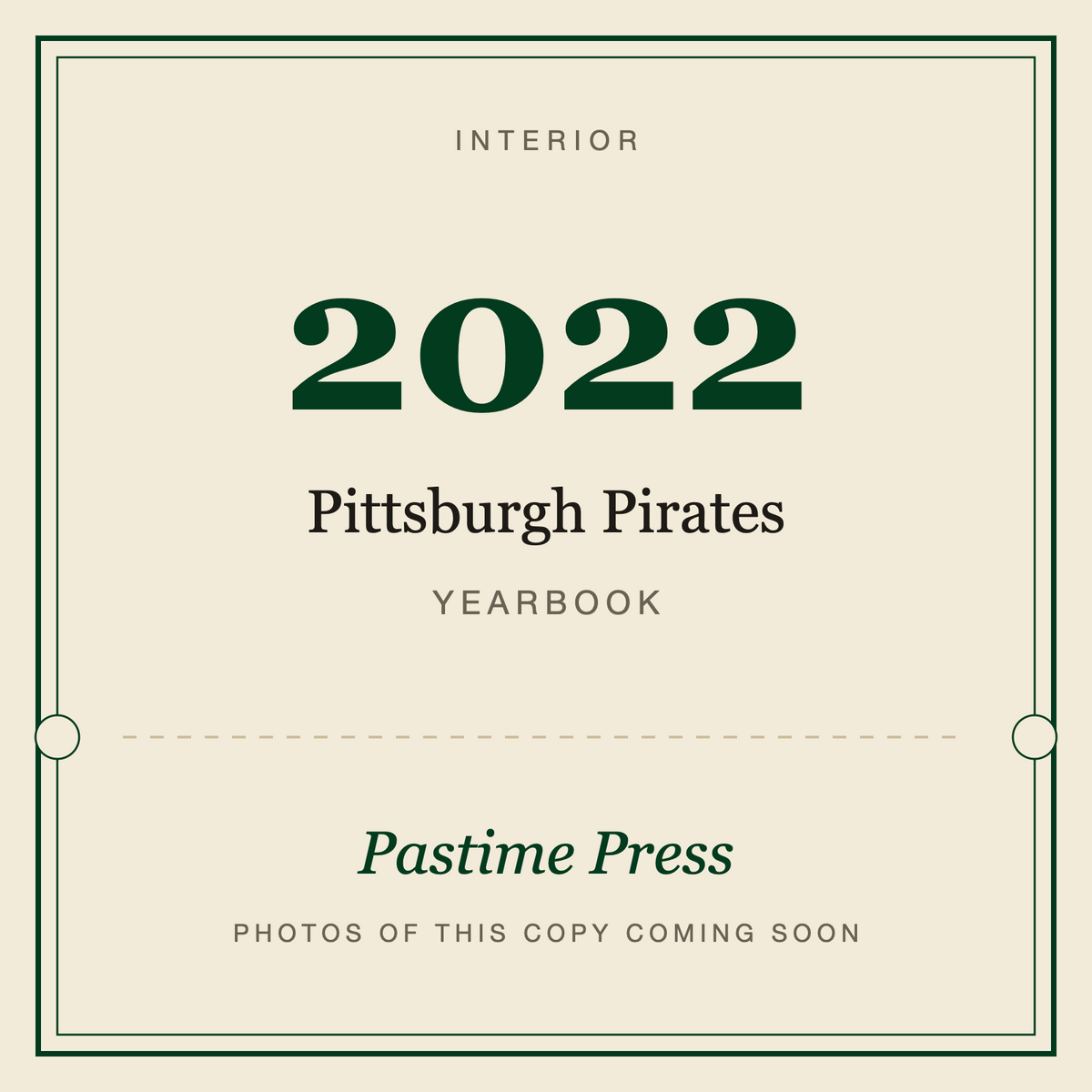 2022 Pittsburgh Pirates Yearbook, interior