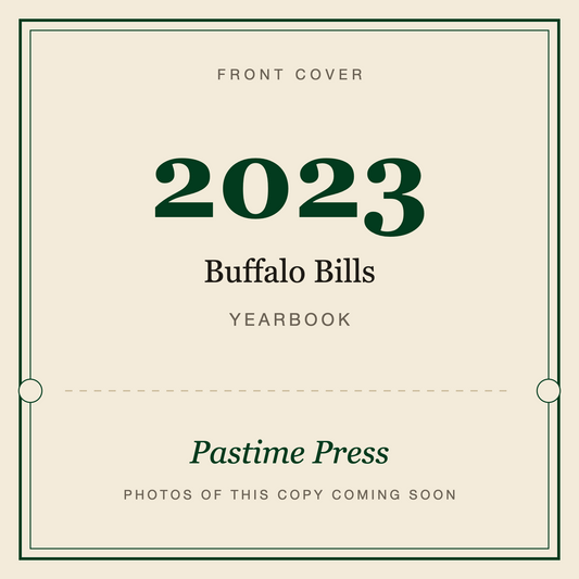 2023 Buffalo Bills Yearbook, front cover