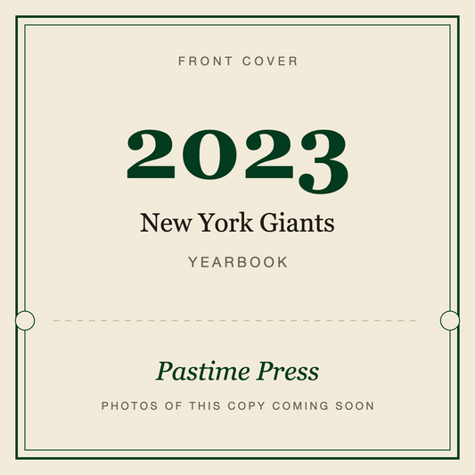 2023 New York Giants Football Yearbook, front cover