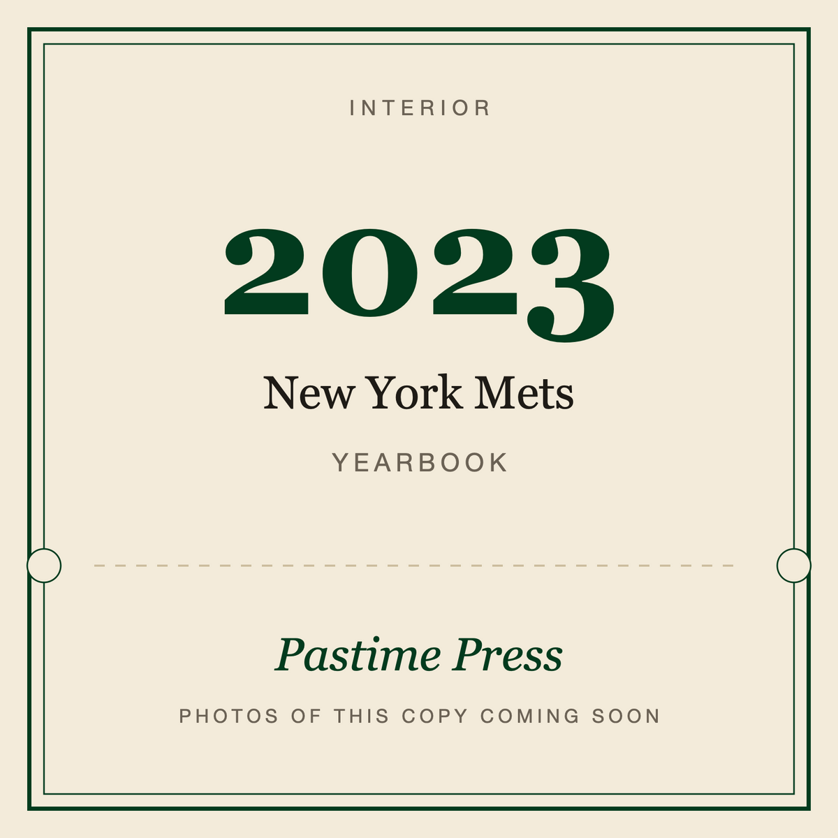 2023 New York Mets Yearbook, interior
