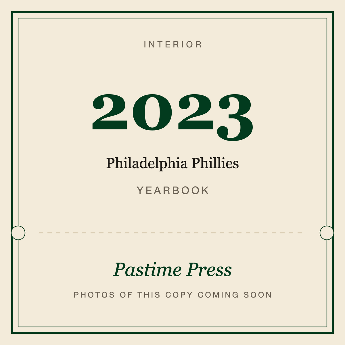 2023 Philadelphia Phillies Yearbook, interior