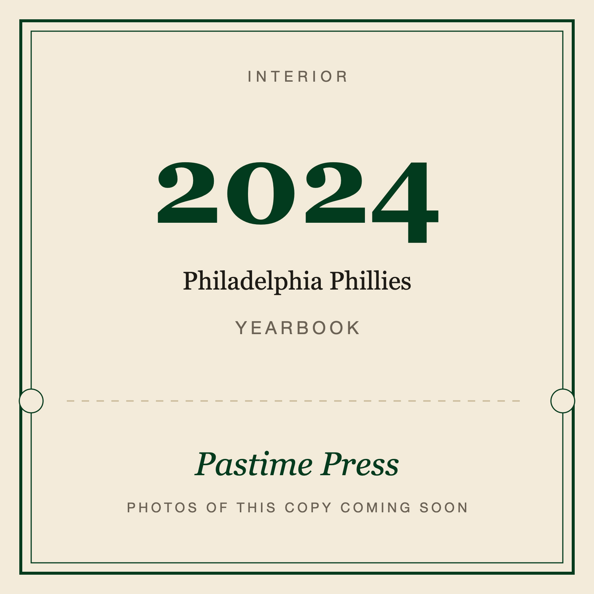 2024 Philadelphia Phillies Yearbook, interior