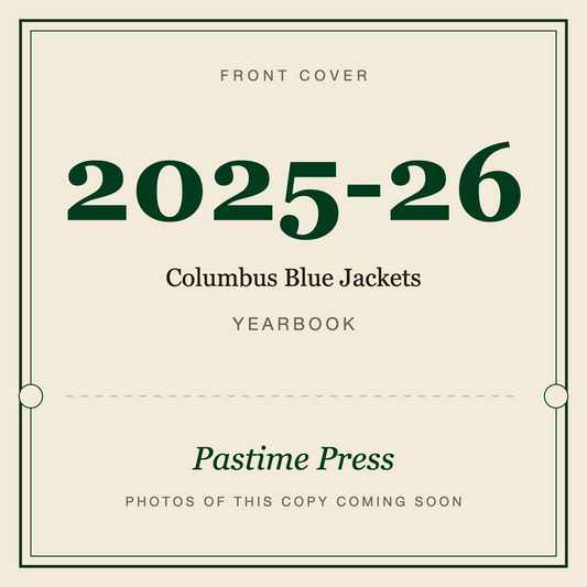 2025-26 Columbus Blue Jackets Yearbook, front cover