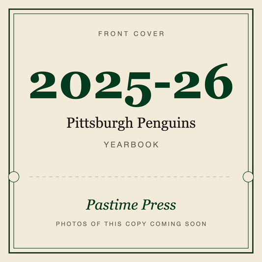 2025-26 Pittsburgh Penguins Yearbook, front cover