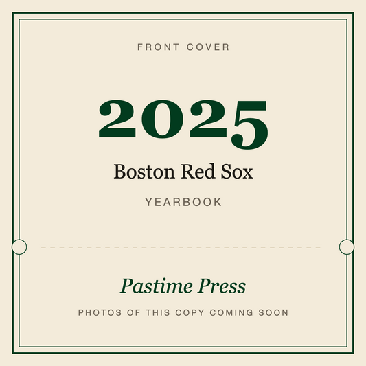 2025 Boston Red Sox Yearbook, front cover