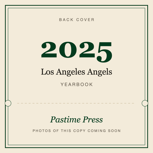 2025 Los Angeles Angels Yearbook, back cover