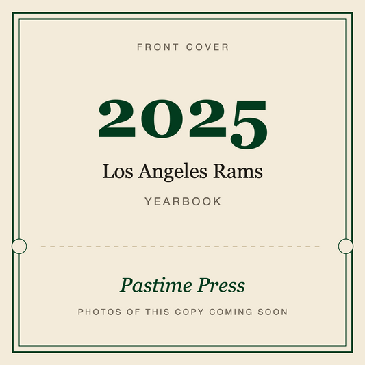 2025 Los Angeles Rams Yearbook, front cover