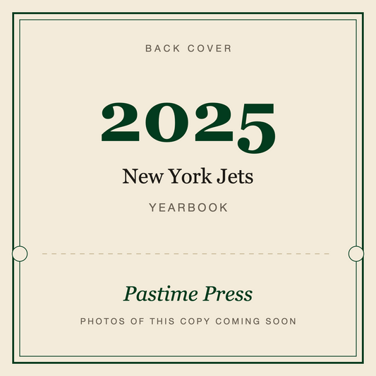 2025 New York Jets Yearbook, back cover