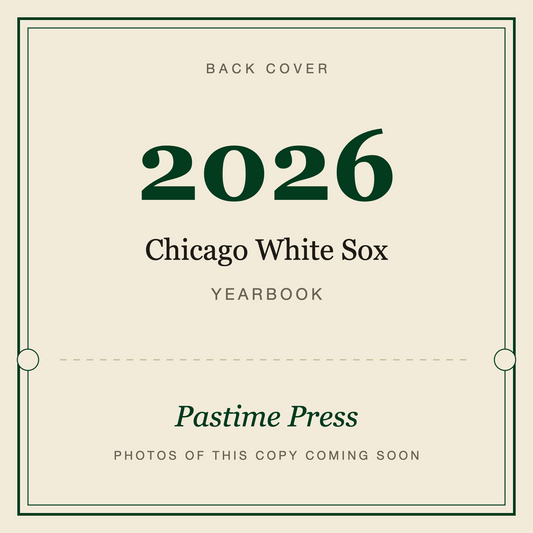 2026 Chicago White Sox Yearbook, back cover