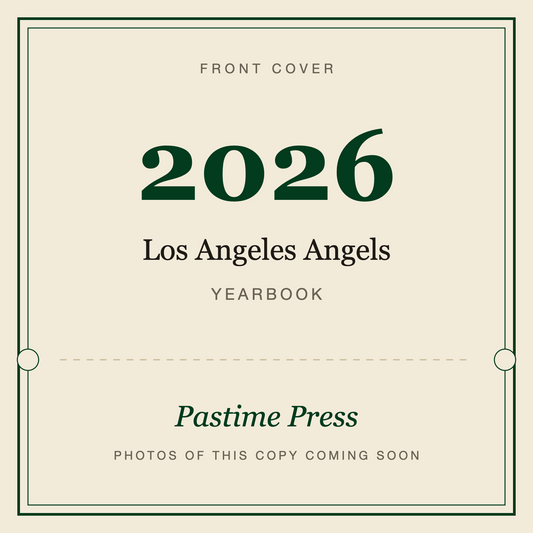 2026 Los Angeles Angels Yearbook, front cover