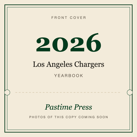 2026 Los Angeles Chargers Yearbook, front cover