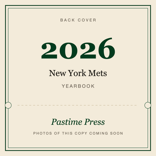 2026 New York Mets Yearbook, back cover