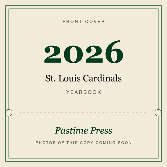 2026 St. Louis Cardinals Yearbook, front cover